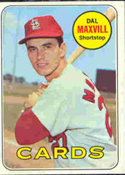 1969 Topps Baseball Cards      320     Dal Maxvill